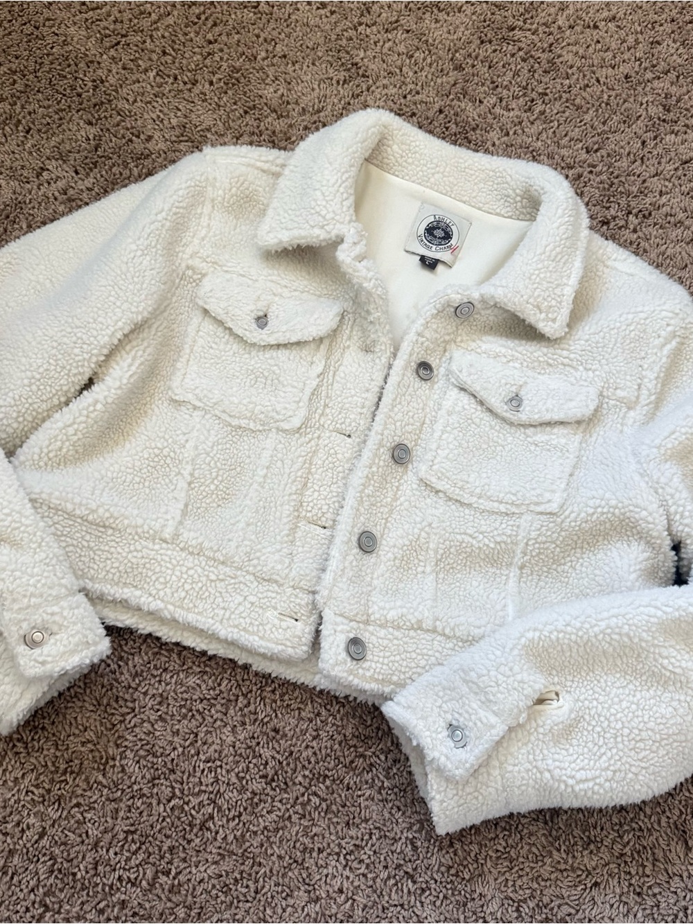 White Sherpa jacket